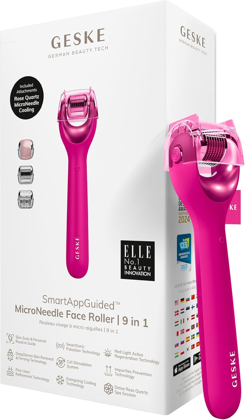 GESKE Geske Microneedle Face Roller 9 In 1 Magenta - Magenta