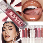 BEAUTY Faux Filler Shiny Non-Sticky Lip Gloss Posh - Deep Rose 0.13FL.OZ / 3.9ml
