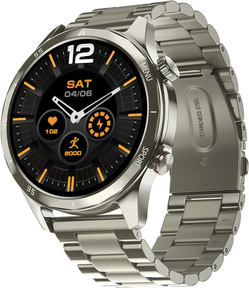 Noise Twist Go Round dial Smartwatch with BT Calling, 1.39" Display, Metal Build, 100+ Watch Faces, IP68, Activity Tracker, Oxymeter (SpO2), 24/7 Heart Rate Monitoring (Jet Black)