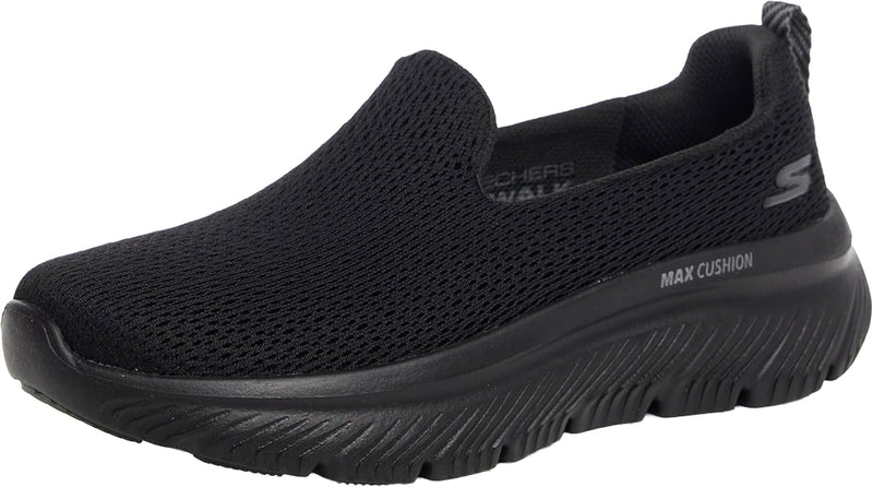 GO WALK MAX CUSHIONING HYPER BURST womens Shoes - BLACK BLACK