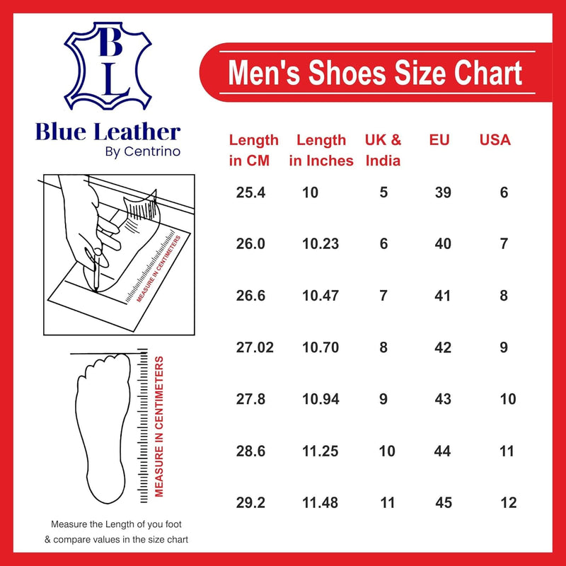 Blue Leather Men's 3939 Formal Shoes