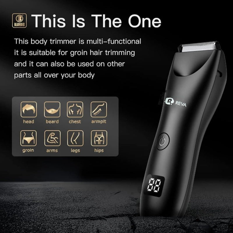 Reva Multi Groomer All-in-One Hair Trimmer with Head Spotlight for Men & Women- Cordless Rechargeable Beard & Hair Clipper, Waterproof, Ceramic Blades, Low Noise and Fast Charging
