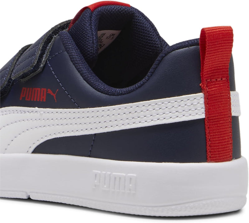Courtflex V3 V PS Sportstyle Kids Shoes FOR Kids PUMA Navy-PUMA White-PUMA Red, 28.5 EU