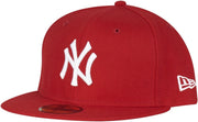 New York Yankees MLB League Essential Soft Grass 9Forty Adjustable Cap - 7.75 Scarlet/Optic White