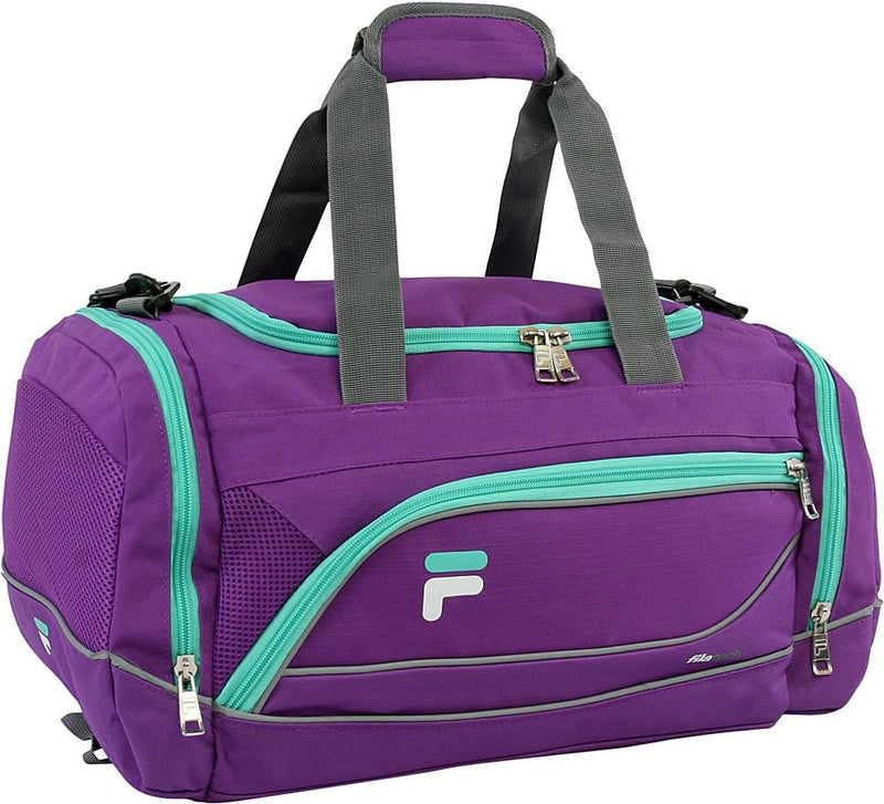 Sprinter 19" Sport Duffel Bag, Black/Teal - purple/teal