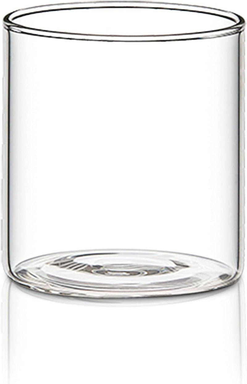 Borosil Vision Transparent Water Glass/Cold Drink Tumbler/ Beer Glass/Juice Glass Set of 6 Pcs (295 ML each) Flame Proof Glasses, Microwave & Dishwasher Safe