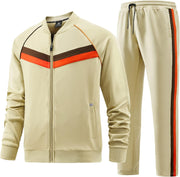 Men's Casual Tracksuits Long Sleeve Jogging Suits Sweatsuit Sets Track Jackets and Pants 2 Piece Outfit - Jw-084