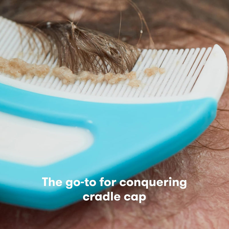 Frida Baby The 3-Step Cradle Cap System By | Dermafrida The Flakefixer | Sponge, Brush, Comb And Storage Stand For Babies With Cradle Cap