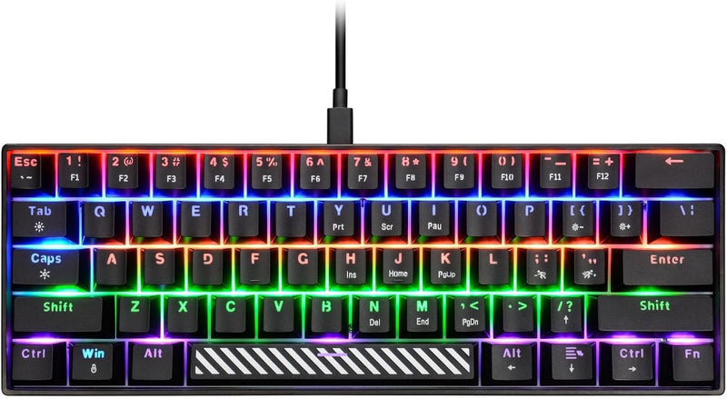 Power Pack V2 4-in-1 Gaming Bundle Keyboard, 65g Lightweight Mouse, Headset with 50mm Drivers & Mousepad - Black