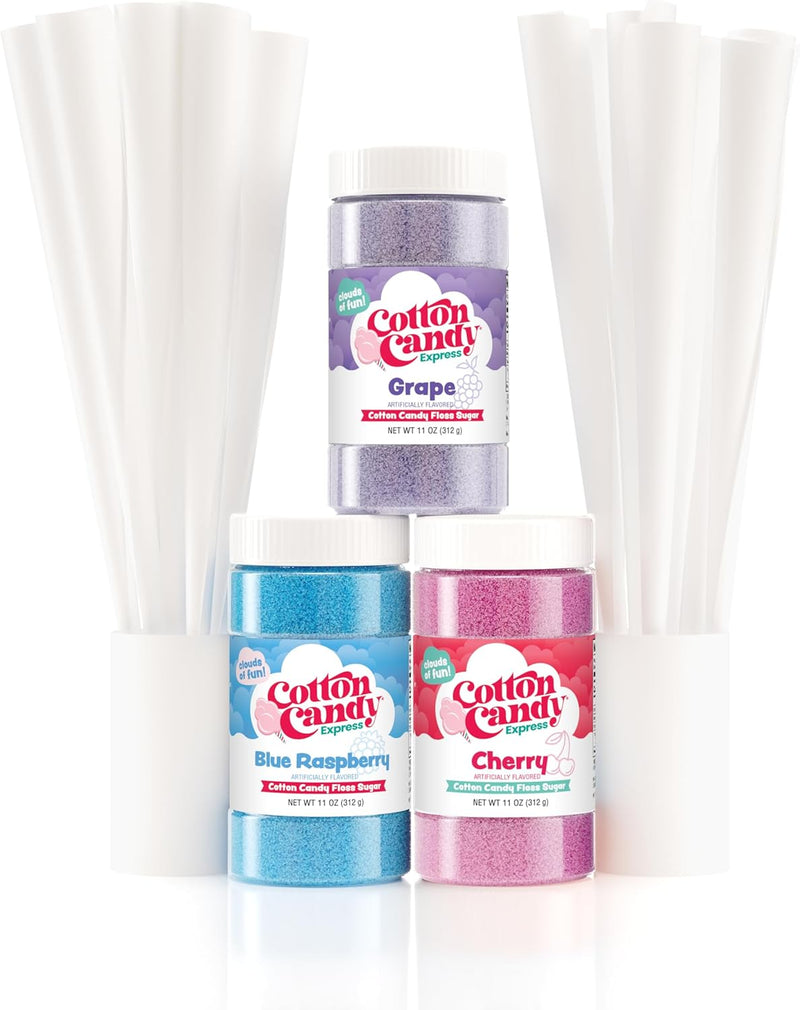Cotton Candy Express Fun Pack Kit Features Cherry, Blue Ra - Cherry