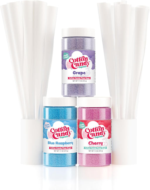 Cotton Candy Express Fun Pack Kit Features Cherry, Blue Ra - Cherry