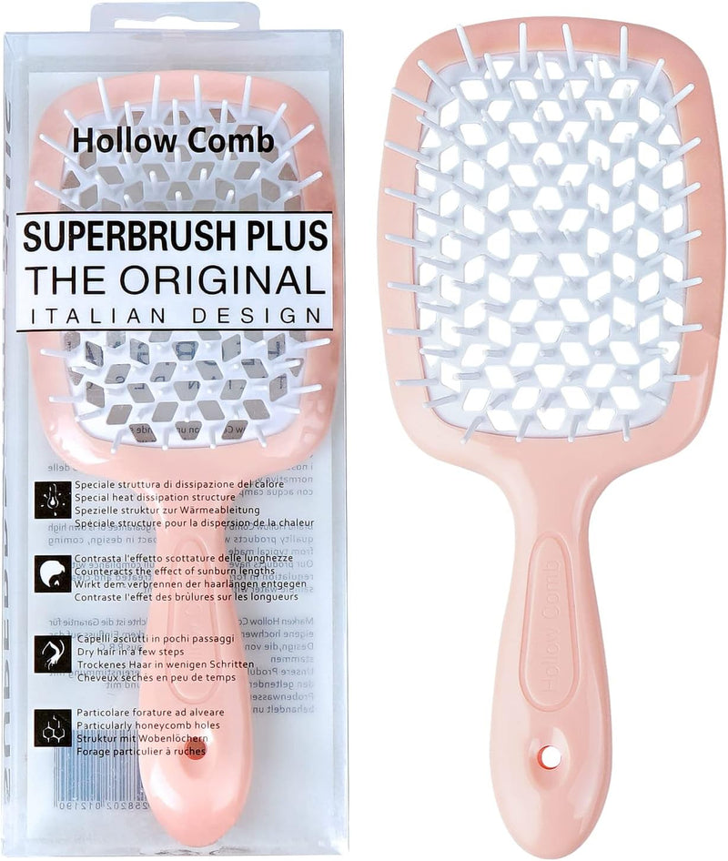 Hair Brush Comb For Hair Detangling Hair Brush Women Hair Styling Brush Hairbrush For Fine Hair Massage Comb Straw Hair Brush Vented Light Green+Purple - 029 White+Pink V1