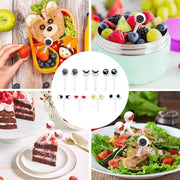 56 PCS Silicone Lunch Box Divider Set, Reusable Bento Accessories, Silicone Cupcake Liners for Baking