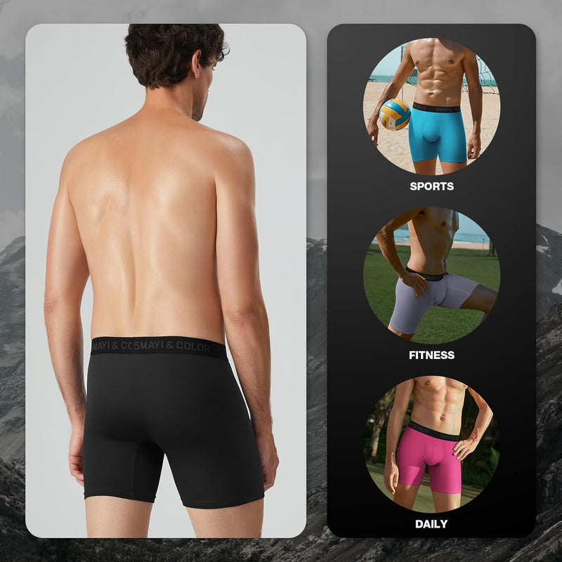 Natural Feelings Mens Boxer Shorts Soft Cotton Men Pack Breathable Mens Underwear Boxer Briefs