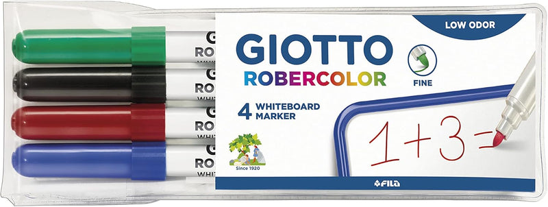 Giotto - Robercolor Whiteboard Marker Pens (G), 4 Units