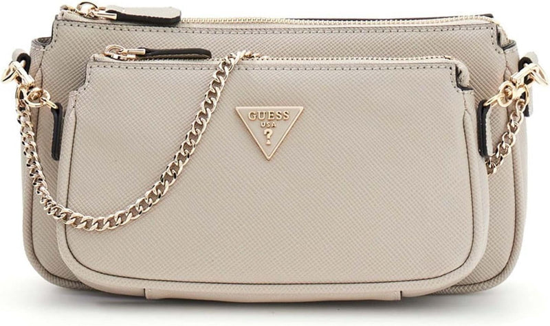 Womens Noelle Crossbody Double Pouch Handbag - Tau