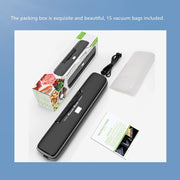 Vacuum Sealer Machine, Food Saver Vacuum Sealer Machine, Seal A Meal Vacuum Sealer Machine, Automatic Dry & Moist Food Modes, Waterproof/Easy to Clean/Portable Design, 15 Sealing Bags Included