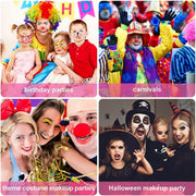 Mumoo Bear Face Paint Kit, 15 Color Face Painting Palette with 2 Brushes 32 Stencils, Washable Face Paints Safe Body Paint for Adults Kids Halloween Party Carnival, Makeup Paint Non-Toxic to Use