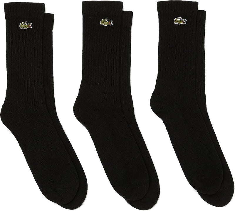 Lacoste Mens Ra4182 Socks, Noir/Noir-Noir, One Size
