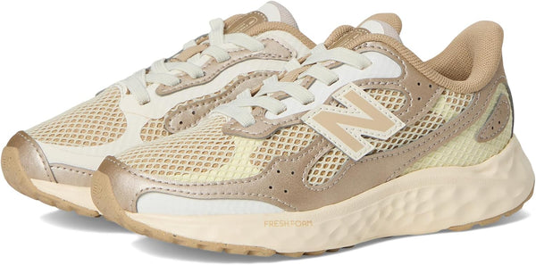 New Balance Fresh Foam Arishi Lux Bungee Lace Shoes for Kids, Size - Angora/Incense/Sea Salt