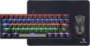 Alpha Pack 3-in-1 Gaming Bundle Keyboard, 65g Lightweight Mouse & Mousepad - Black