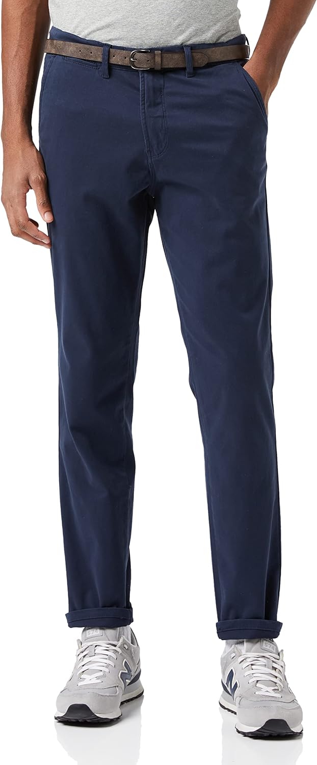 mens Jjimarco Jjbowie SA Slim Fit Pants Chinos (pack of 1) - Blue (Navy Blazer)