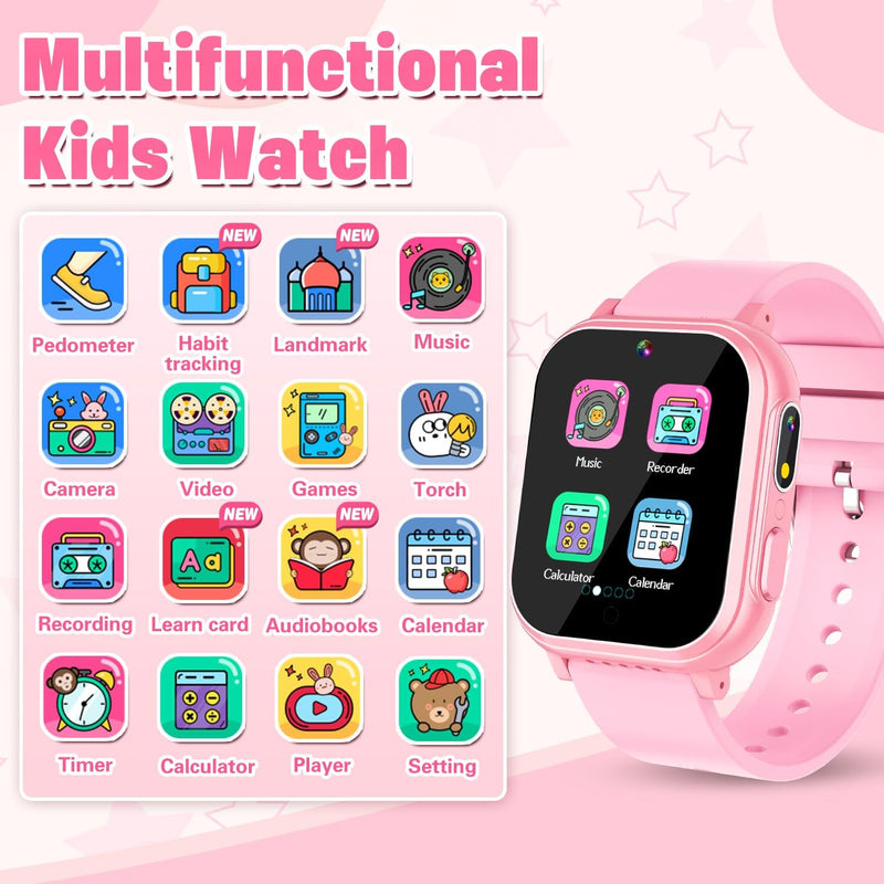 Vakzovy Smart Watch For Girls, Ages 6 7 8