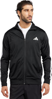 Men Colourblock Track Top - Black