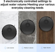 Xiaomi Robot Vacuum S10T, Smart LDS Navigation, 8000Pa Powerful Suction, 5200mAh Large Battery Capacity, 2-in-1 Vacuum and Mop, App Control, Pet Hair & Carpet Cleaning, Black