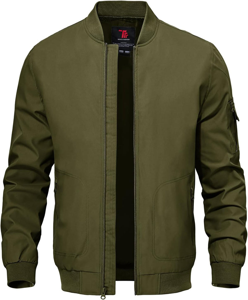 Men's Lightweight Windbreaker Jacket, Outdoor Fashion Golf Coat - A1-dark Army Green