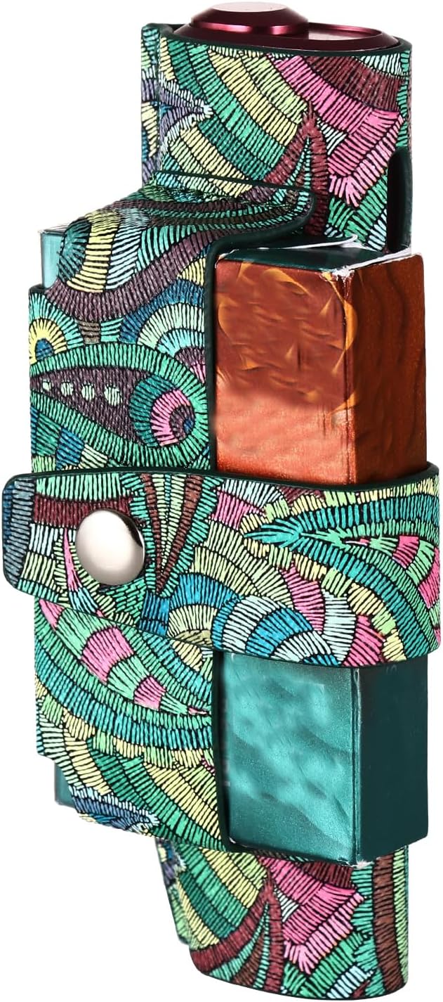 Goodshop001 PU Leather Protective Case Compatible With Iqos Iluma One Bag Organiser Cover for Men and Women (Green)