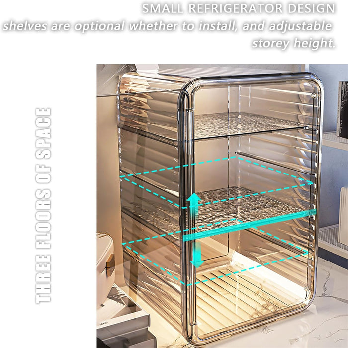 Generic HYTTER Large Makeup Organizer with Adjustable Shelf, Clear Dustproof Cosmetic Display Case for Make Up Storage (Transparent), LP-N6A