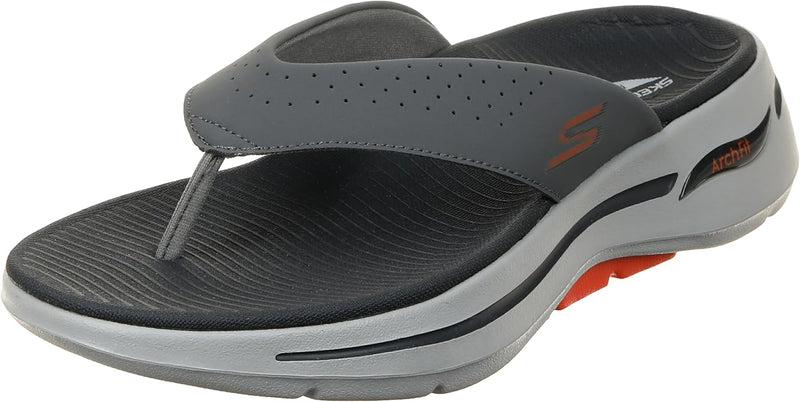 GO WALK ARCH FIT SANDAL mens Sneaker - CHARCOAL ORANGE