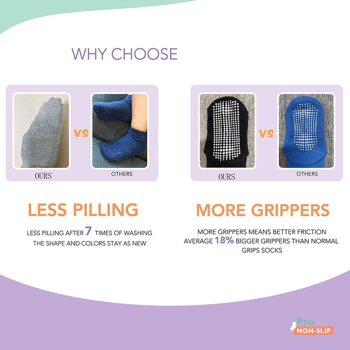 Grips Ankle Socks for Toddler, SYOSI Non Slip Socks for Kids, Low Cut Anti Skid Floor Socks for Baby Boys and Girls