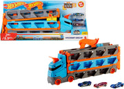 Hot Wheels Shark Chomp Transporter Playset with One 1:64 Scale Car for Kids 4 to 8 Years Old - Speedway