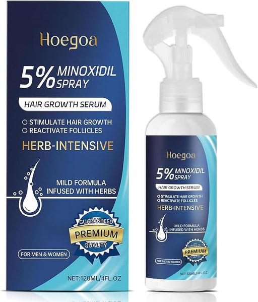 120ml 5% Minoxidil Spray, 5% Minoxidil for Men Foam, Minoxidil for Women Hair Growth, Minoxidil for Men Beard Growth,Women Hair Regrowth(1pcs Minoxidil Spray) - 1pcs Minoxidil Spray