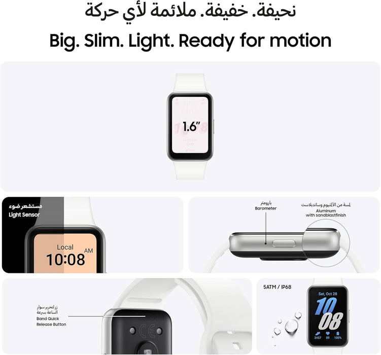 Samsung Galaxy Fit3 Smartwatch, Exercise and Sleep Tracking, Fall Detection, Bluetooth, 40mm, Pink Gold