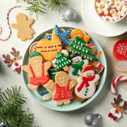18 Pcs Christmas Cookie Cutter Set, Stainless Steel, Winter Baking Cutters, Christmas Tree, Snowflake, Snowman, Gingerbread Man, Gingerbread Girl, Mitten, Holiday Cookie Shapes for Kids Family Gifts