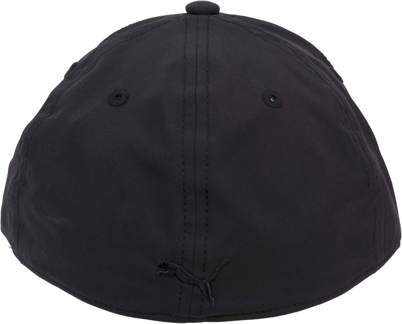 Men Evercat Alloy Stretch Fit Cap Baseball, Black/Silver, L-XL