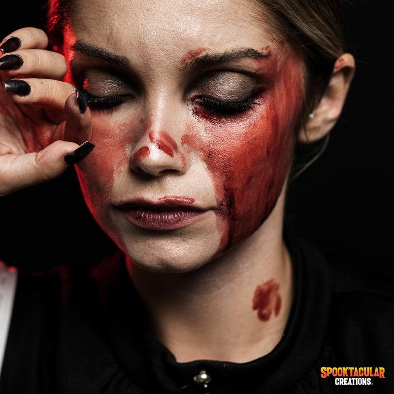 Spooktacular Creations Fake Blood Spray, 2 Packs of 2 oz Blood Spray Washable Fake Blood for Clothes, Vampire Blood Stage blood for Halloween Costume, Zombie Makeup & Dress Up