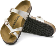 Mayari Birko Flor Thong womens Fashion Sandals - White/Graceful Pearl White