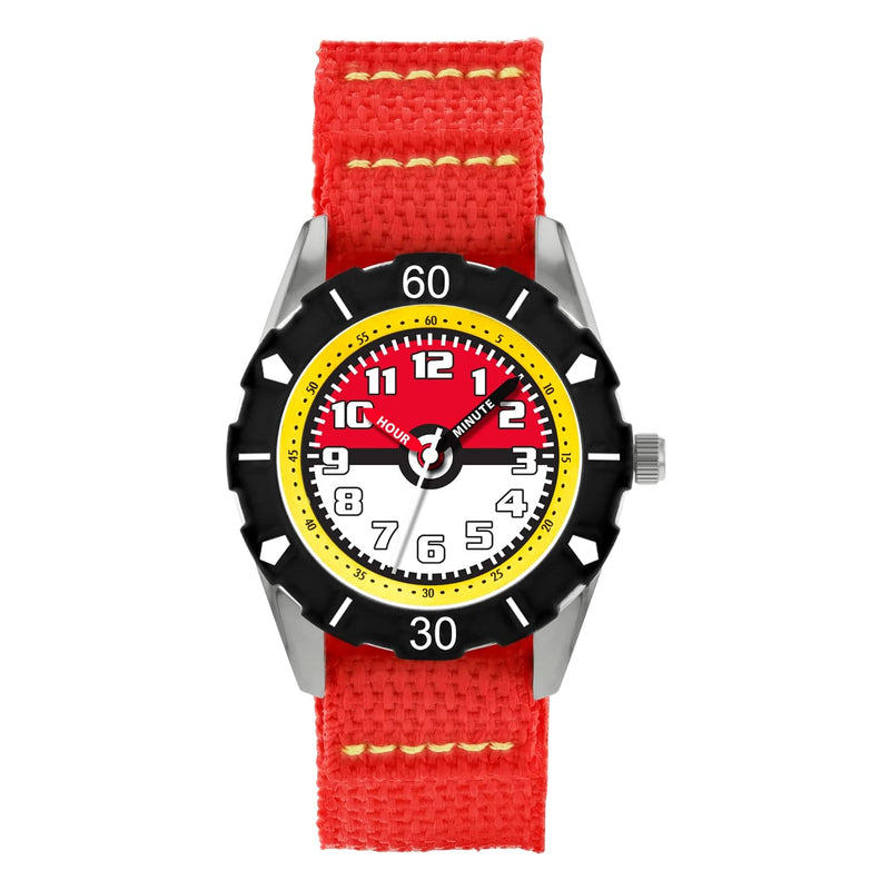 Pokemon Boy's Analog Quartz Watch with Velcro Strap POK3129