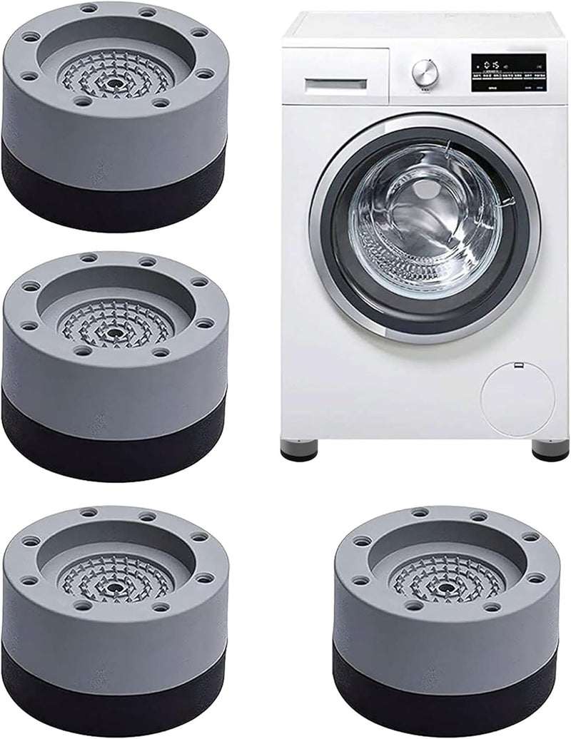HREDZEO Washing Machine Rubber Feet Pads,4 Pcs Universal Anti Vibration Washing Machine Mat Slip Noise Cancelling Anti Vibration Mat for Washing Machine and Dryer Dishwasher