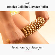 Tuuli Accessories - Curved Wooden Massage Roller for Waist and Thigh, Multi-Functional Body Roller for Cellulite Reduction and Muscle Tension, Natural Massager for Women and Men