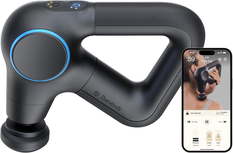 Therabody Theragun Prime Quiet Percussion Massage Gun for Deep Tissue Muscle Pain Relief, Portable Neck and Back Pain Relief, Handheld Electric Massager (Prime Plus) - Prime Plus