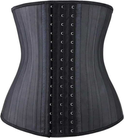 Waist Trainer for Women, Body Shaper Waist Trimmer Slimming Belt for Women Gym Weight Loss, Latex Underbust Waist Cincher Corset Sport Girdle Hourglass - Black