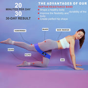 3 Sets Resistance Bands | Glutes, Hips and Legs Exercise Band | Ideal for Home Gym Fitness, Yoga, Pilates & Workout | Women and Men Non-Slip Booty Band | Physio Resistant Loop