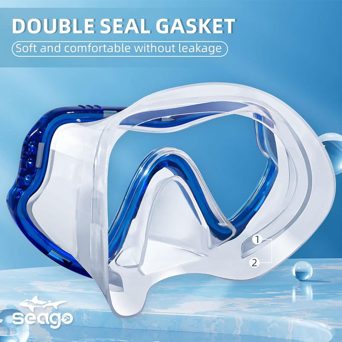 Kids Swim Goggles Diving Mask with Nose Cover for Youth Anti-Fog Clear View