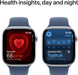 Apple Watch Series 10 GPS + Cellular 46 mm Smartwatch with Jet Black Aluminium Case with Ink Sport Loop - One Size. Fitness Tracker, ECG App, Always-On Retina Display, Carbon Neutral