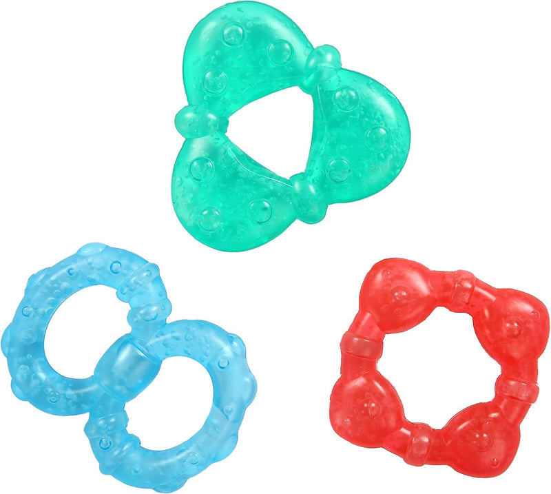 Bright Starts Gummy Buddies 3-Pack Textured Teethers - BPA-Free Elephant, Lion, Monkey - Unisex, 3 Months +